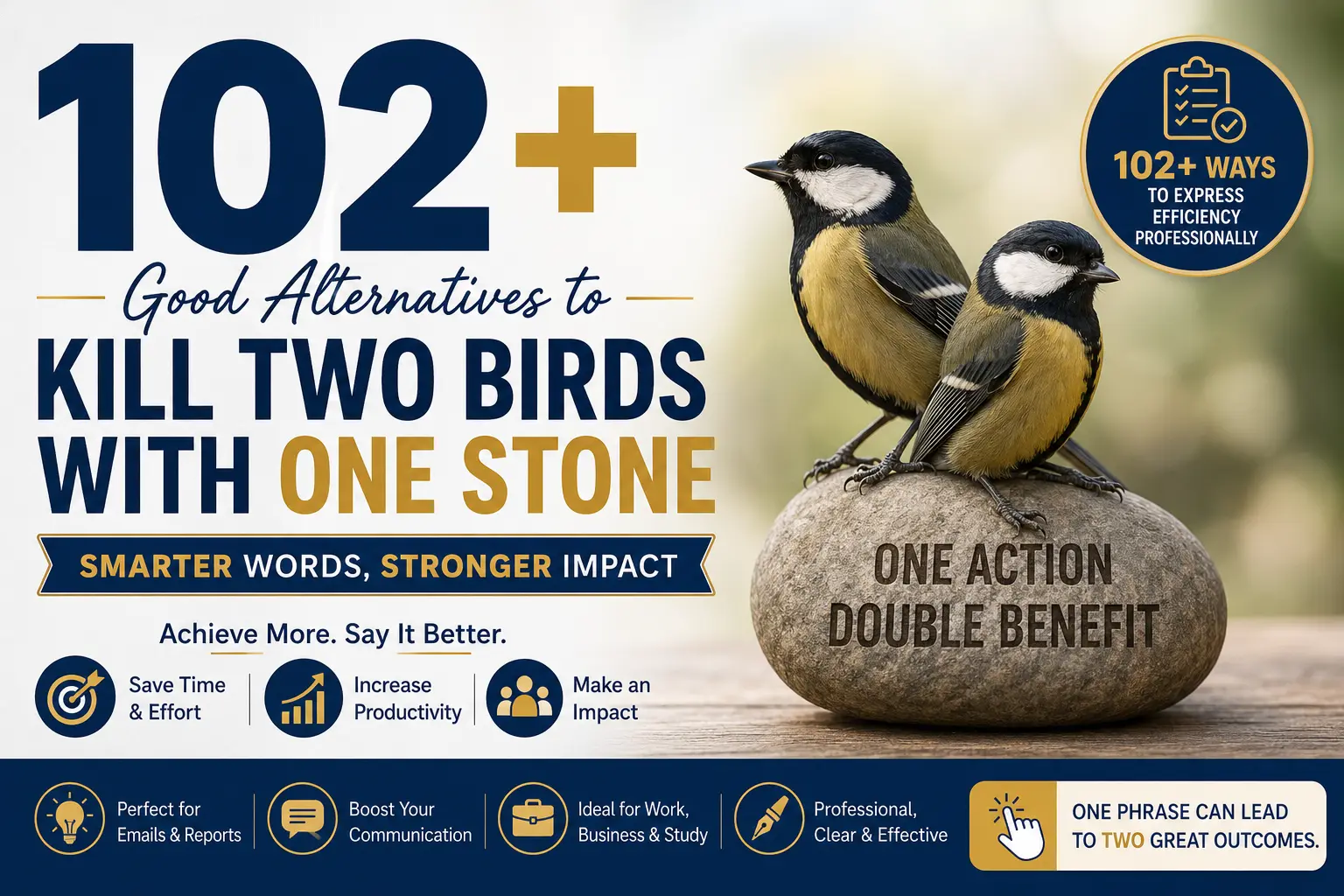 102+ Good Alternatives to Kill Two Birds With One Stone