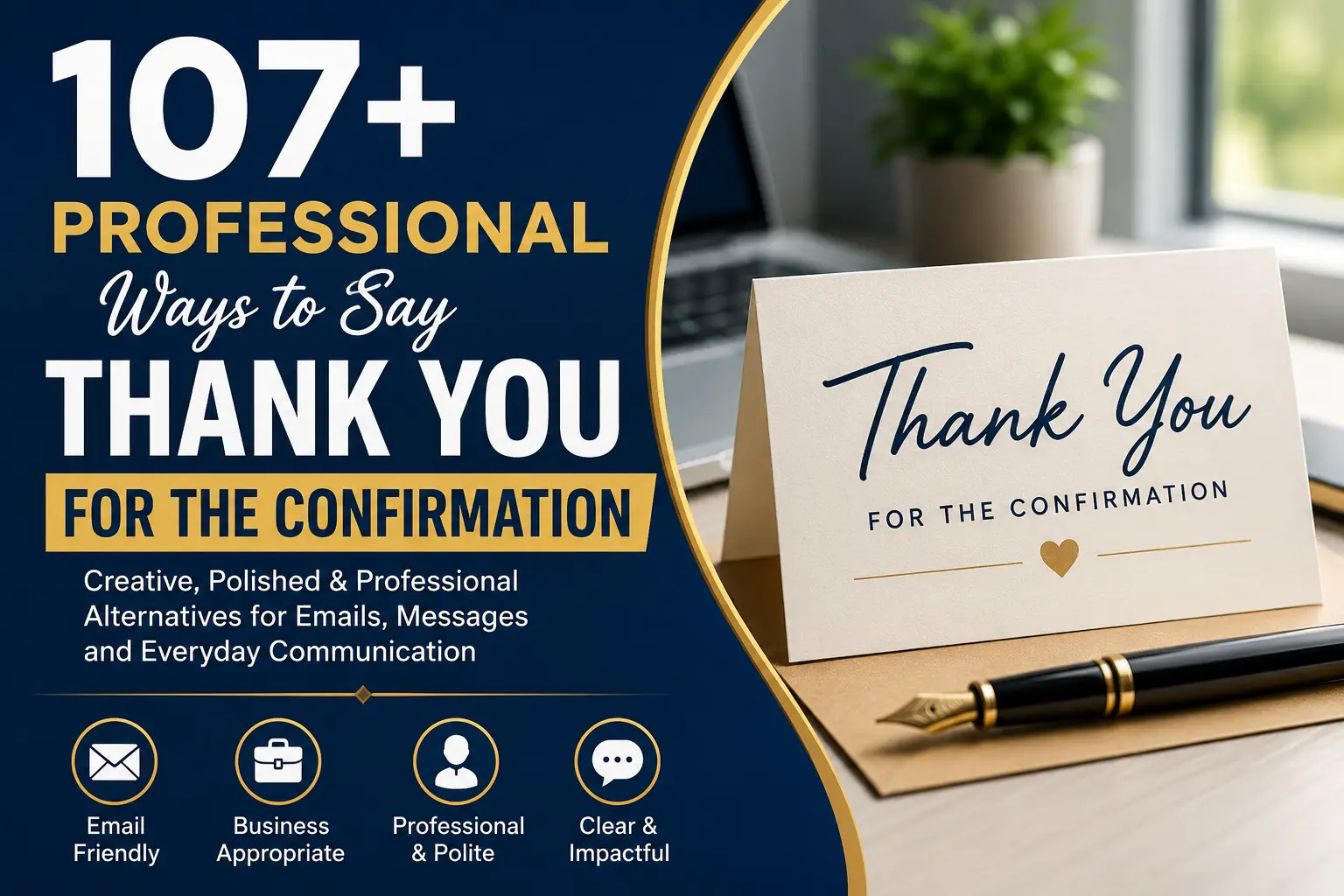 107+ Professional Ways to Say Thank You for the Confirmation