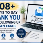108+ Ways to Say Thank You for Following Up in an Email