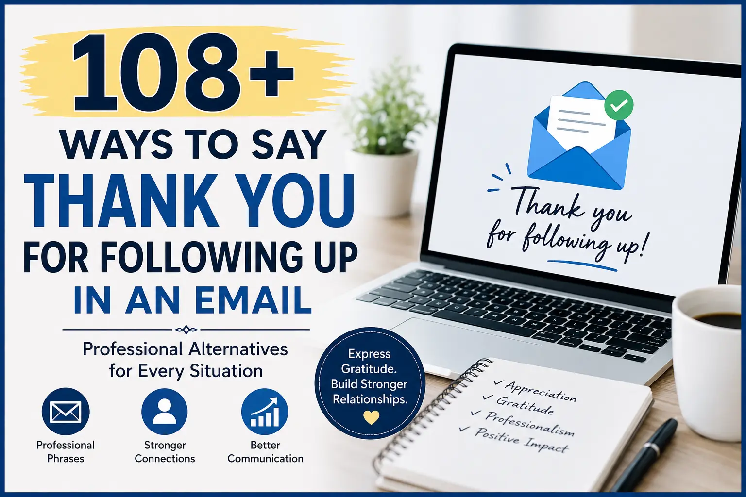 108+ Ways to Say Thank You for Following Up in an Email