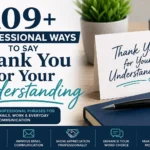 109+ Professional Ways to Say Thank You for Your Understanding