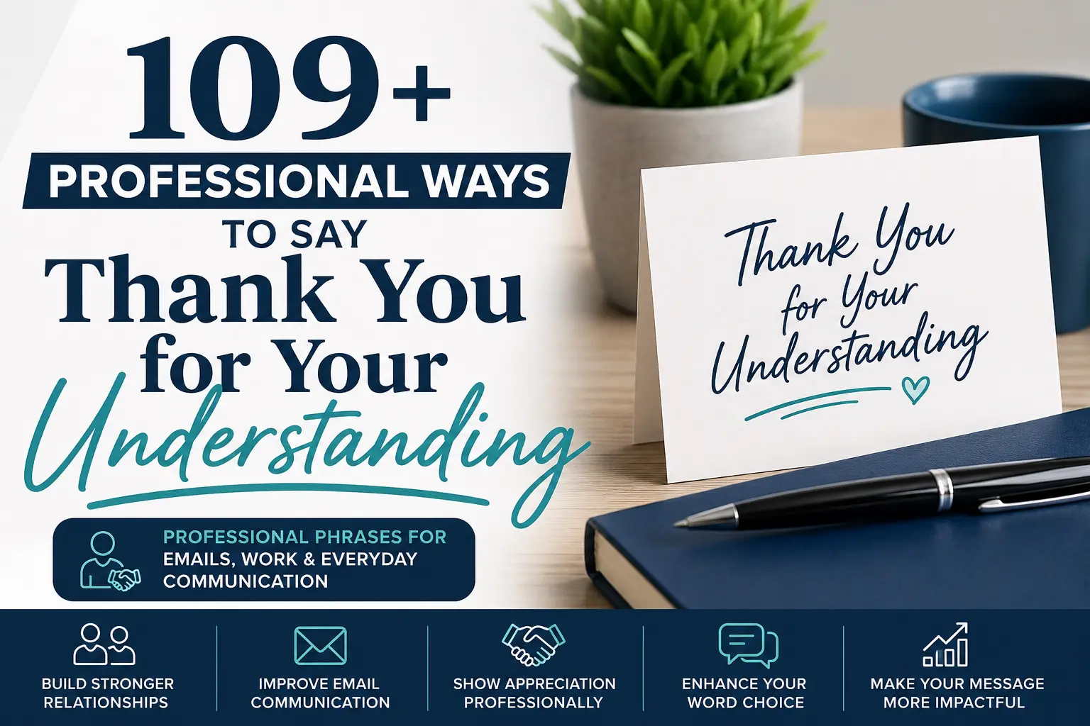 109+ Professional Ways to Say Thank You for Your Understanding