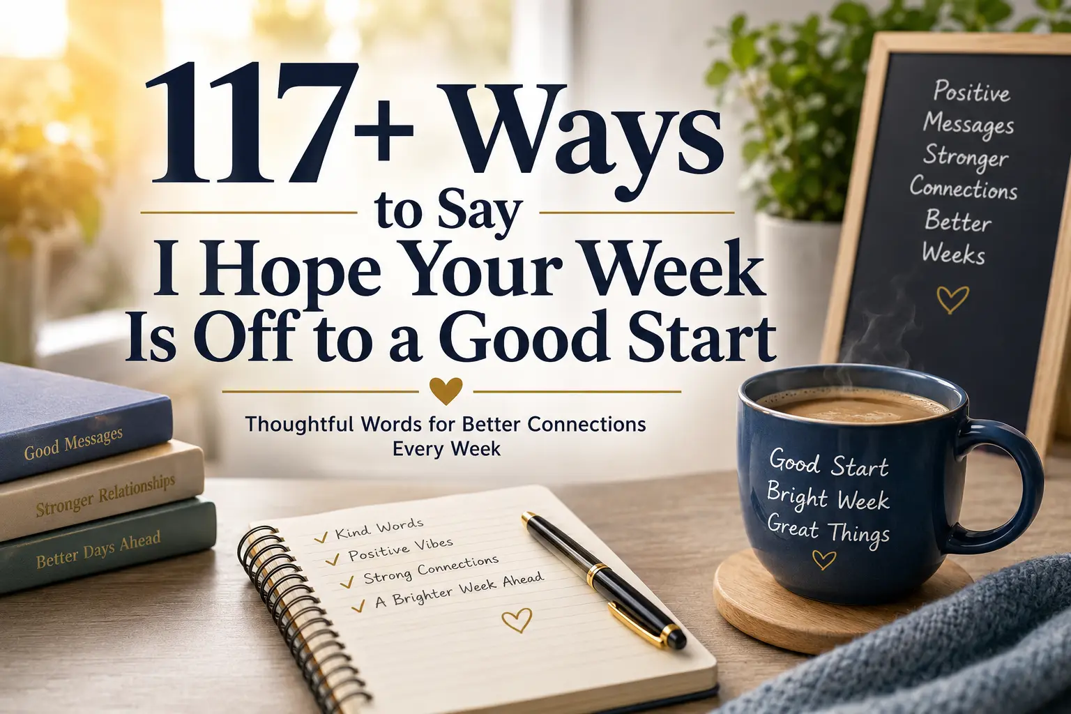 117+ Ways to Say I Hope Your Week Is Off to a Good Start