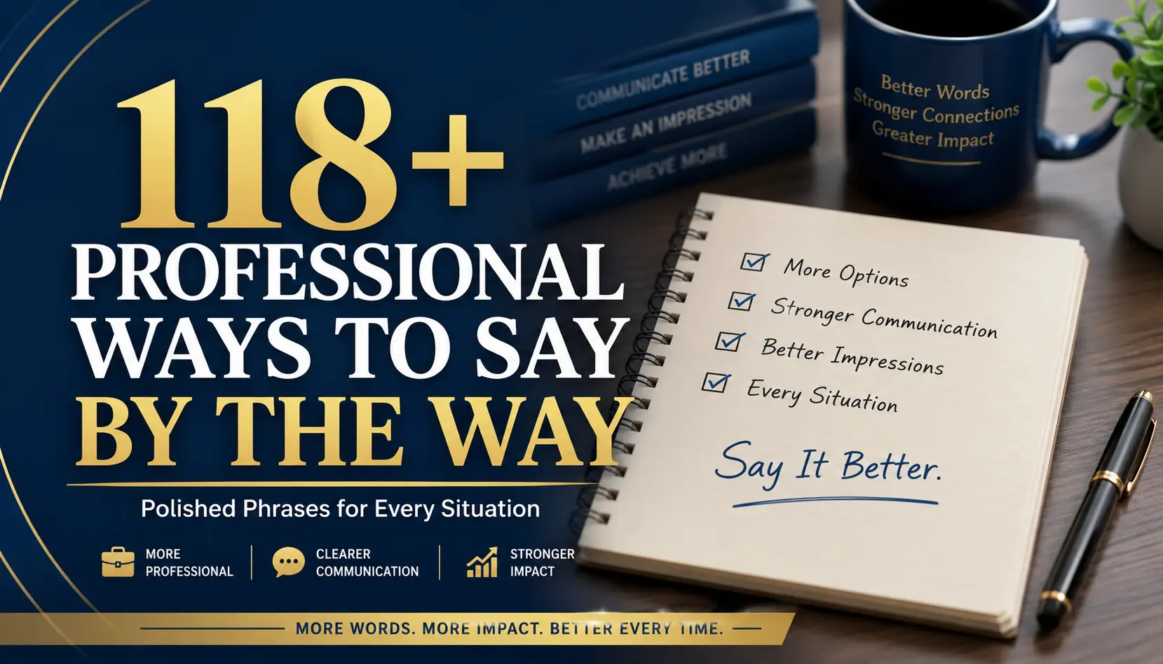 118+ Professional Ways to Say By the Way