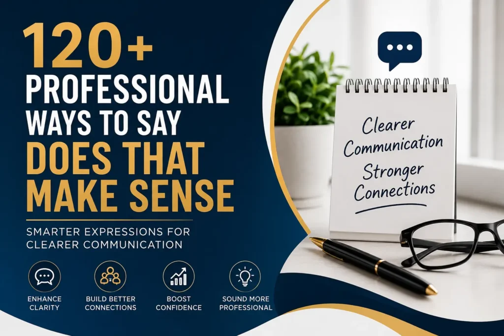 120+ Professional Ways to Say Does That Make Sense Clearly
