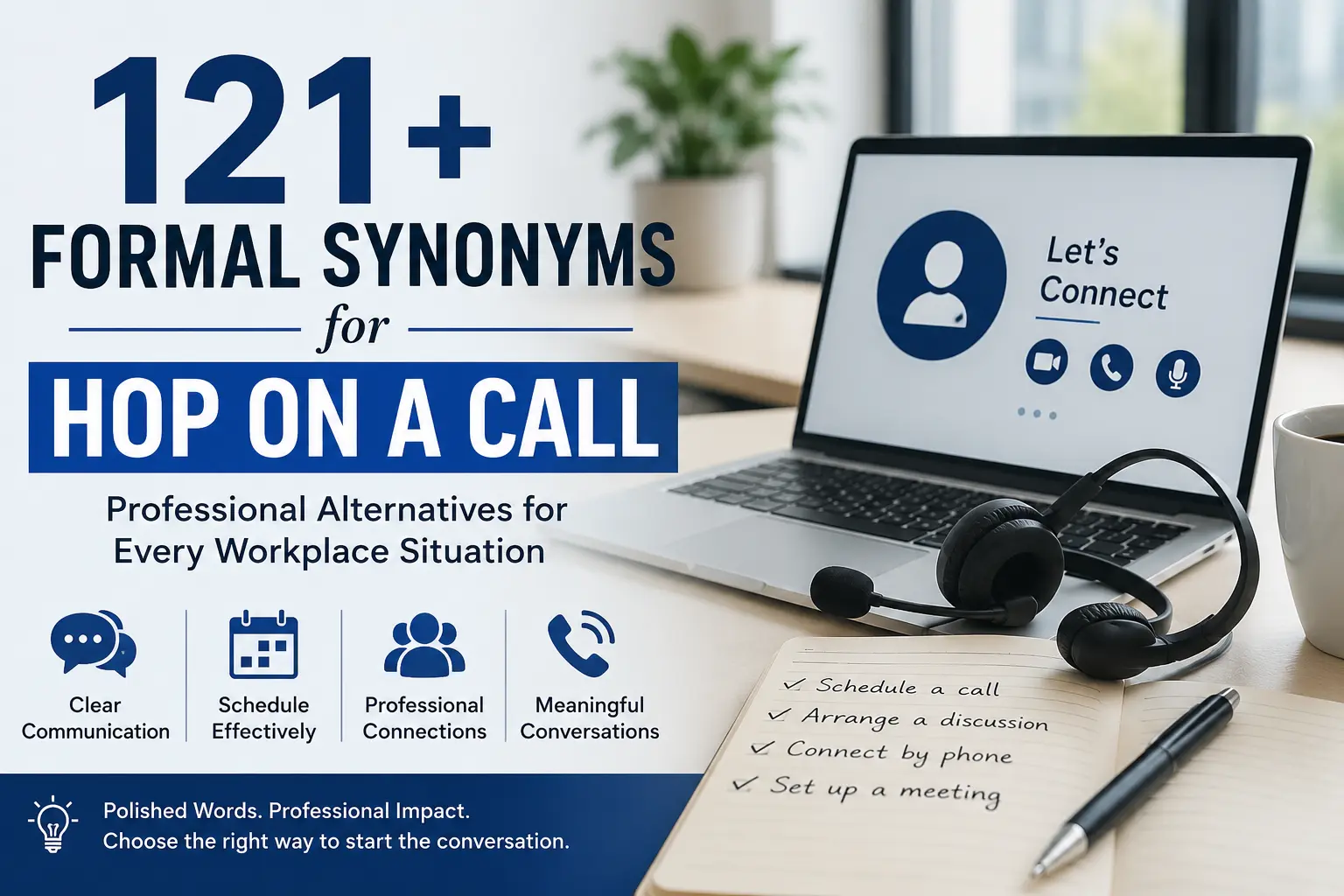 121+ Formal Synonyms for Hop on a Call