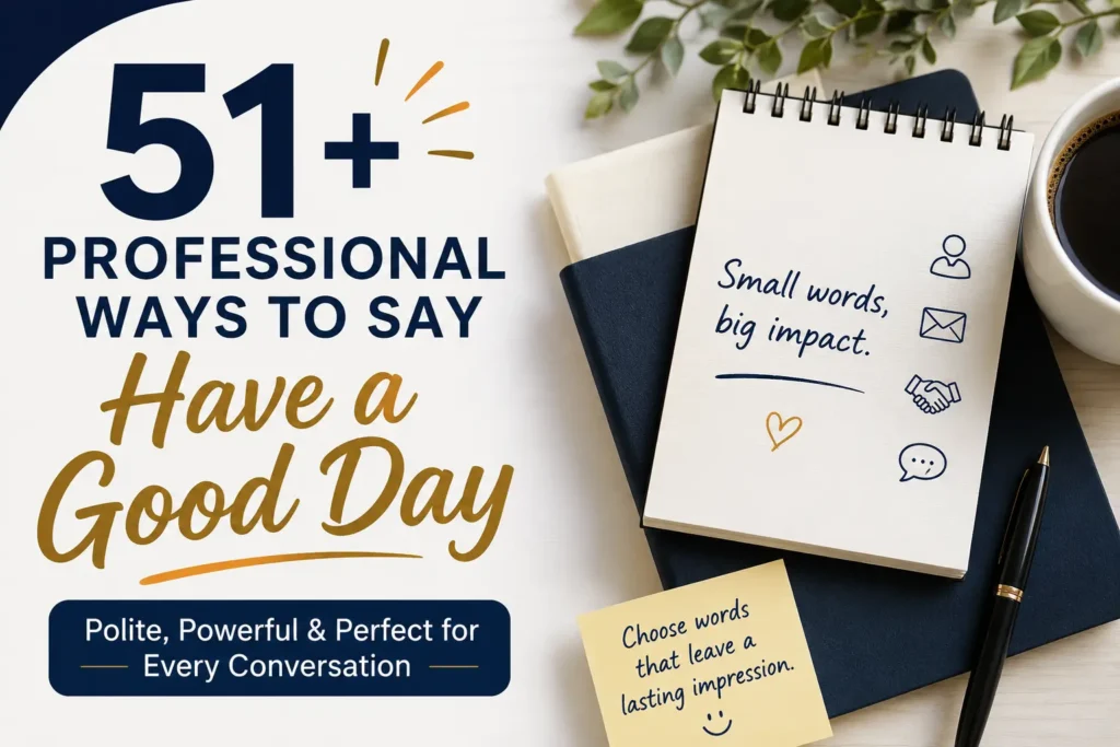 professional ways to say have a good day