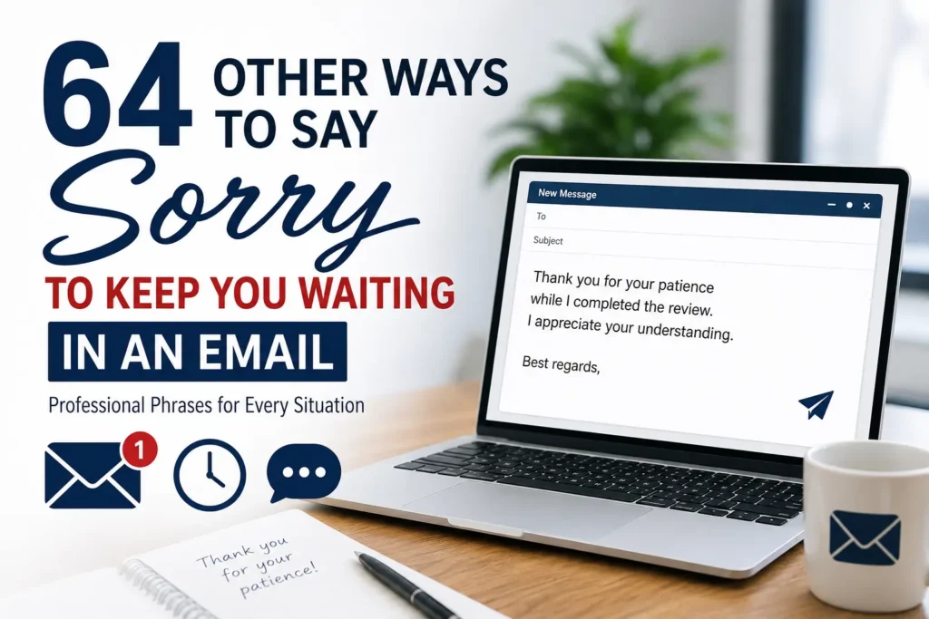 64 Other Ways to Say Sorry to Keep You Waiting in an Email