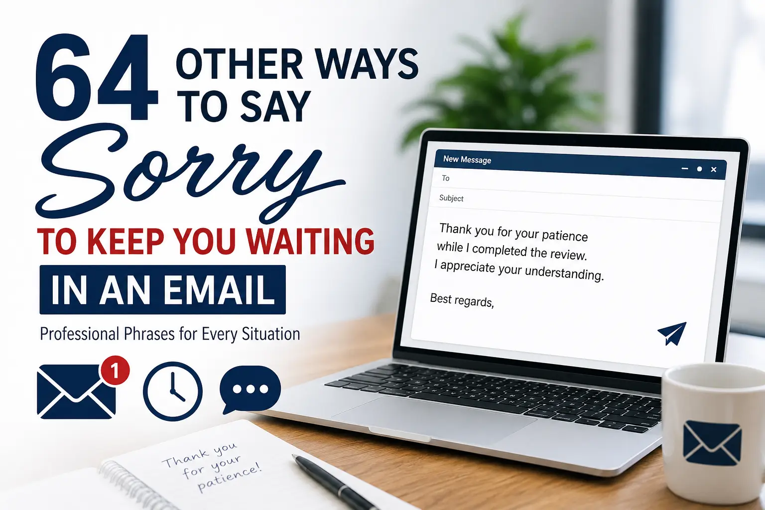 64 Other Ways to Say Sorry to Keep You Waiting in an Email