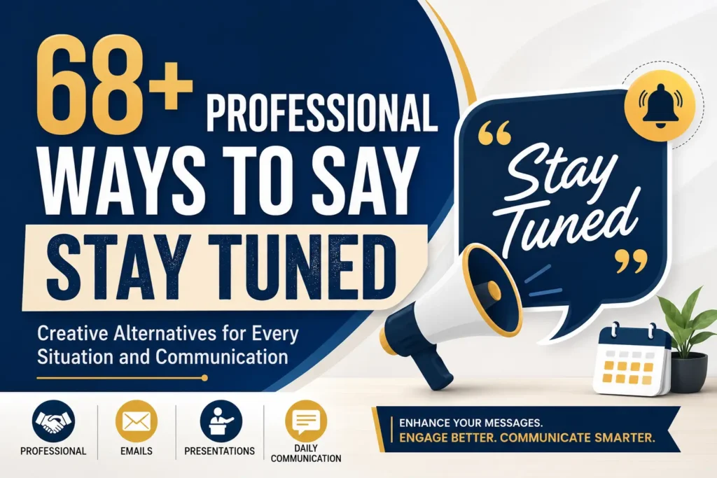 68+ Professional Ways to Say Stay Tuned