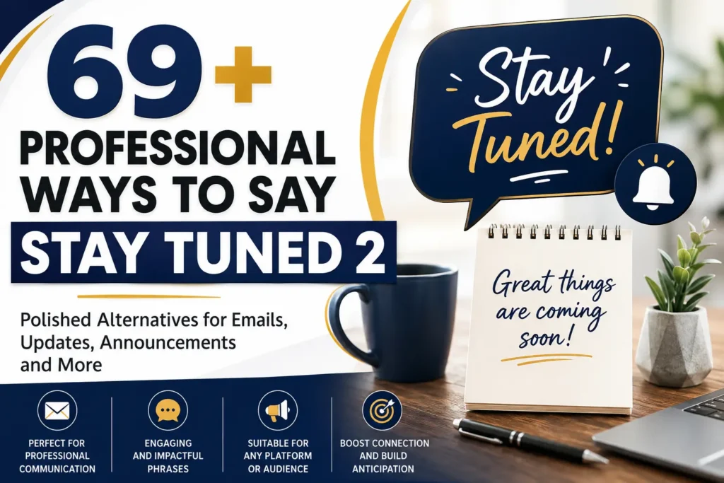 69+ Professional Ways to Say Stay Tuned 2