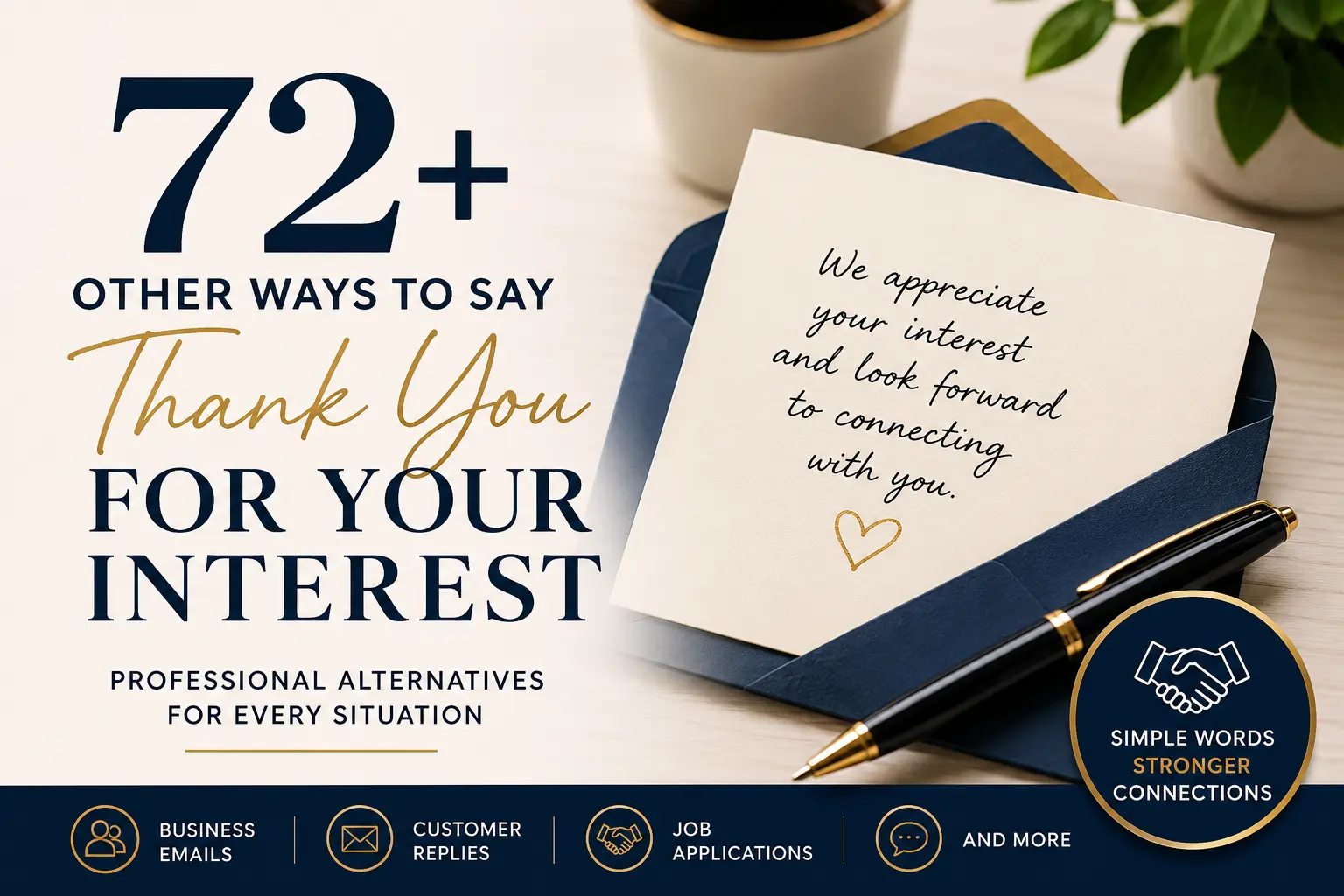 72+ Other Ways to Say Thank You for Your Interest