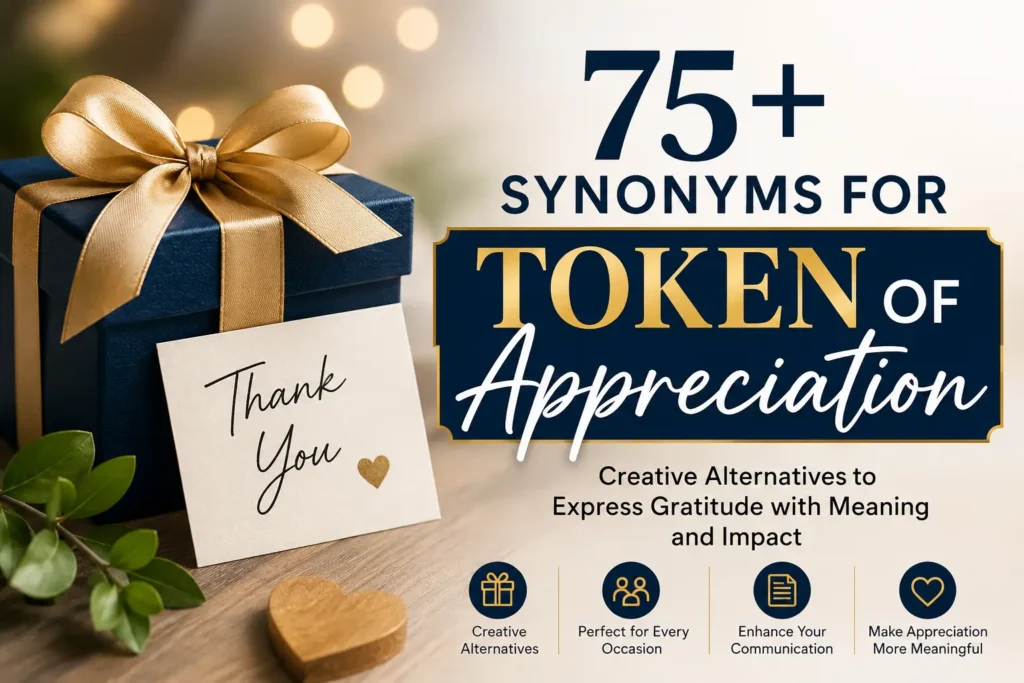 75+ Synonyms for Token of Appreciation