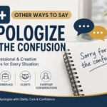 77+ Other Ways to Say I Apologize for the Confusion