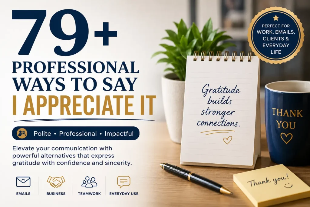 79+ Professional Ways to Say I Appreciate It