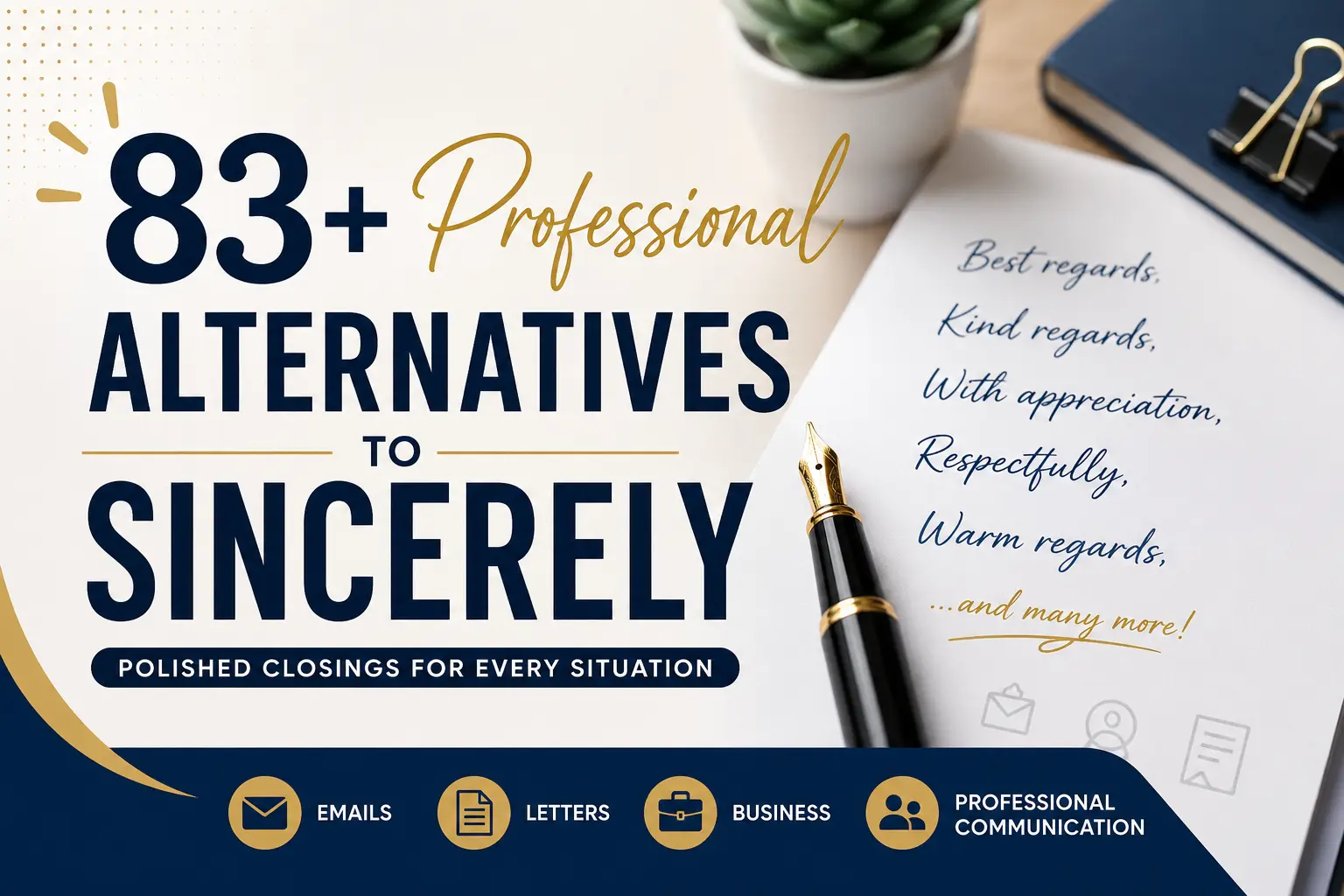 83+ Professional Alternatives to Sincerely