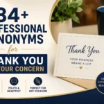84+ Professional Synonyms for Thank You for Your Concern
