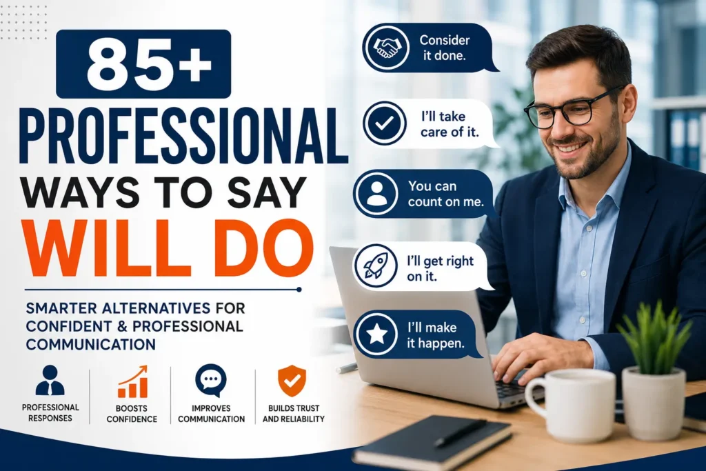 85+ Professional Ways to Say Will Do