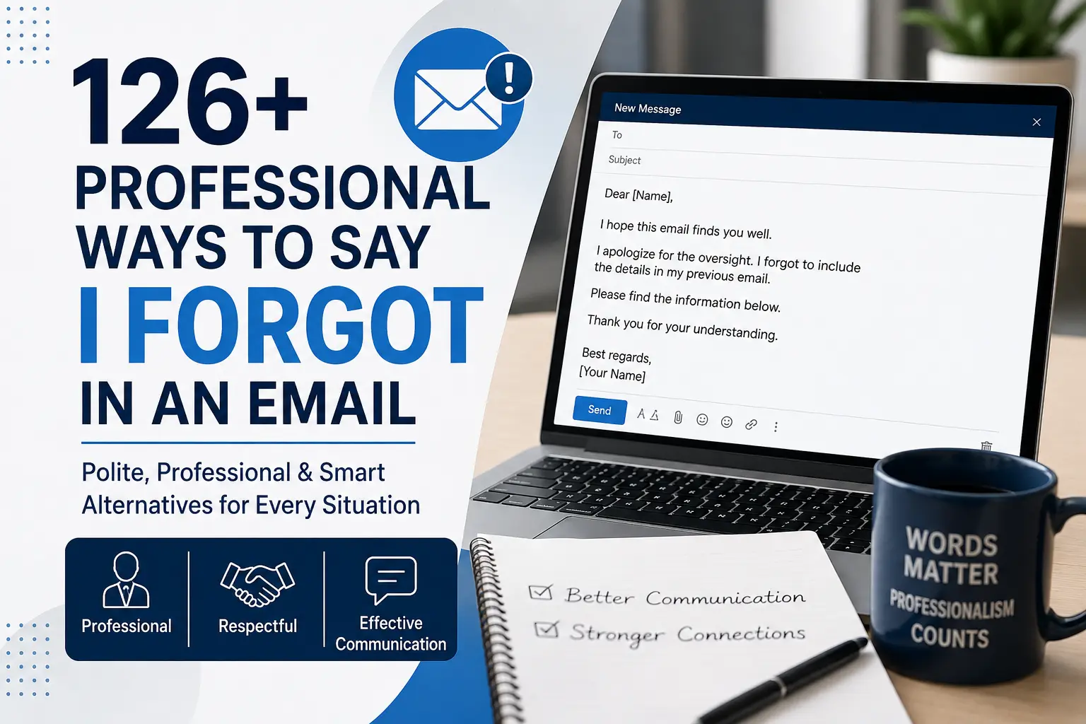 126+ Professional Ways to Say I Forgot in an Email