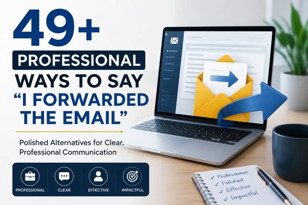 49+ Professional Ways to Say I Forwarded the Email