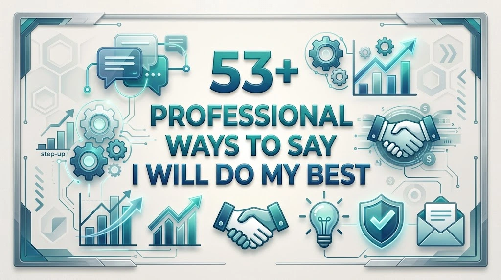 53+ Professional Ways to Say I Will Do My Best