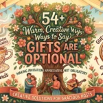 54+ Polite Ways to Say Gifts Are Optional on an Invitation