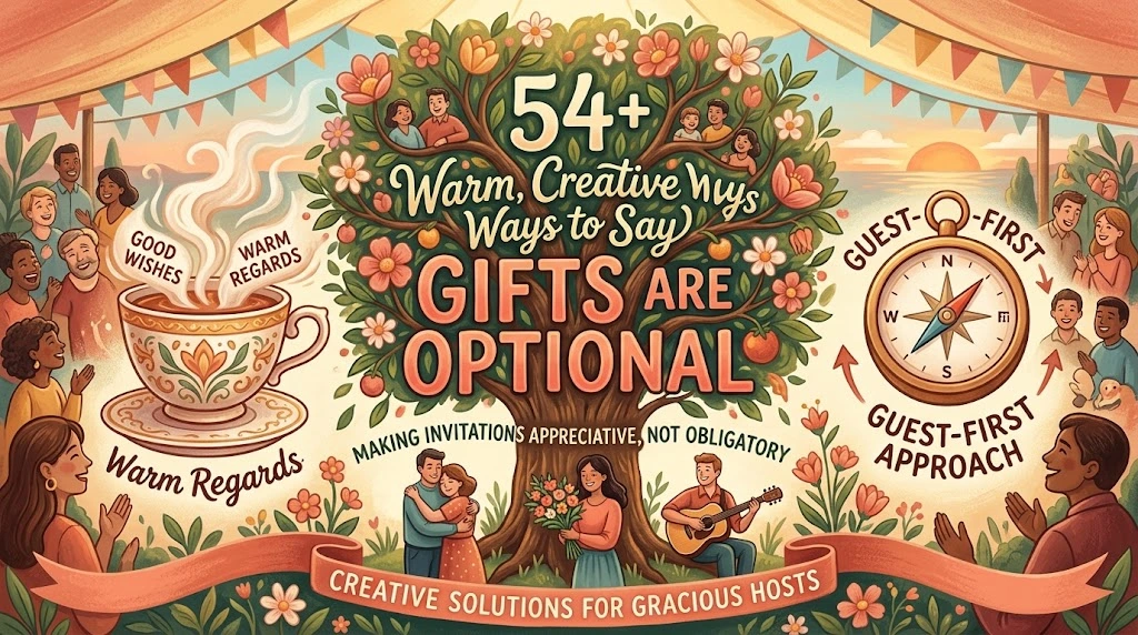 54+ Polite Ways to Say Gifts Are Optional on an Invitation