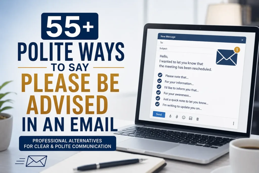 55+ Polite Ways to Say Please Be Advised in an Email