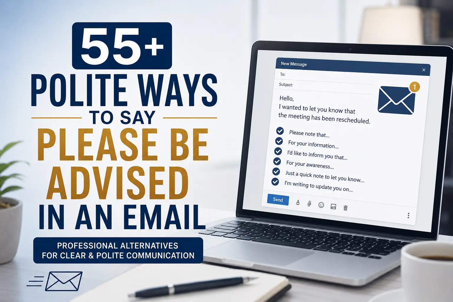 55+ Polite Ways to Say Please Be Advised in an Email