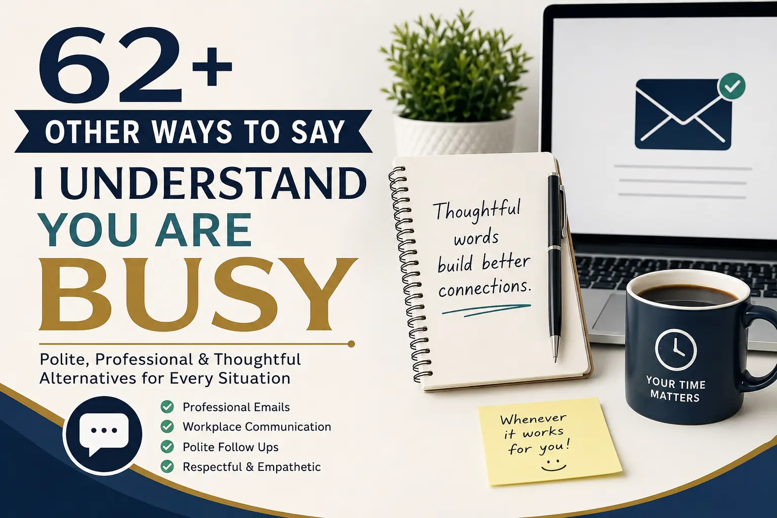 62+ Other Ways to Say I Understand You Are Busy