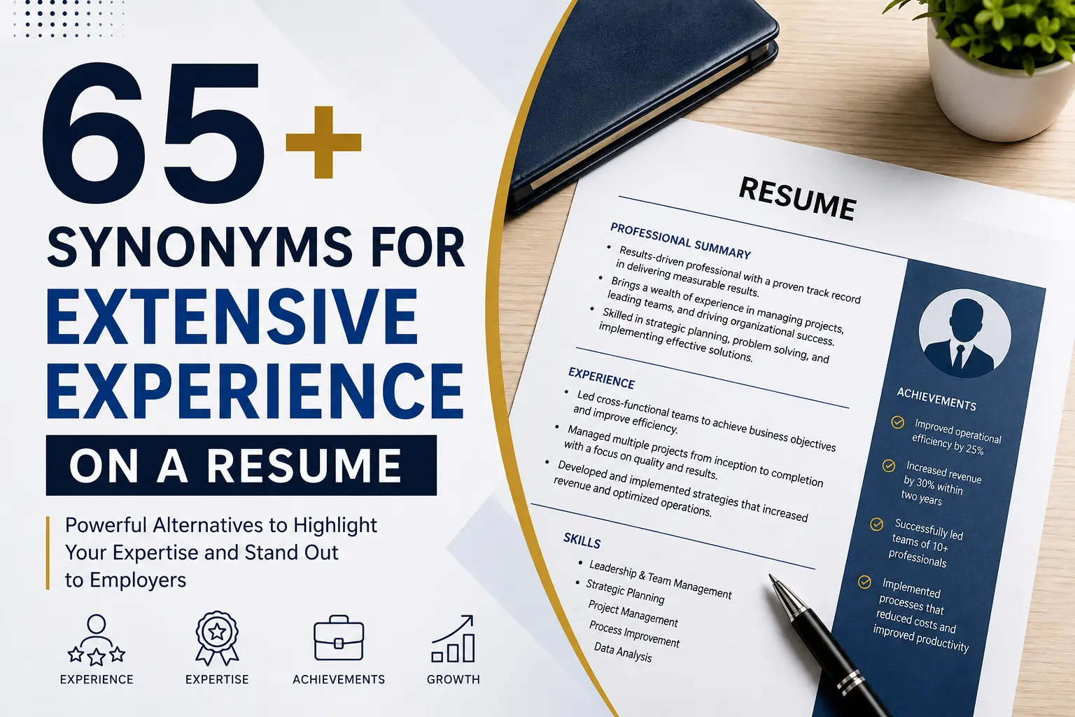 65+ Synonyms for Extensive Experience on a Resume