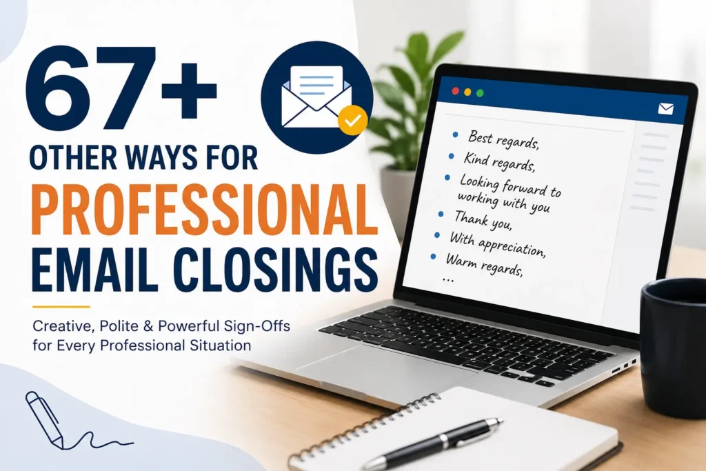 67+ Other Ways for Professional Email Closings