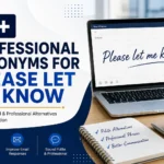 71+ Professional Synonyms for Please Let Me Know