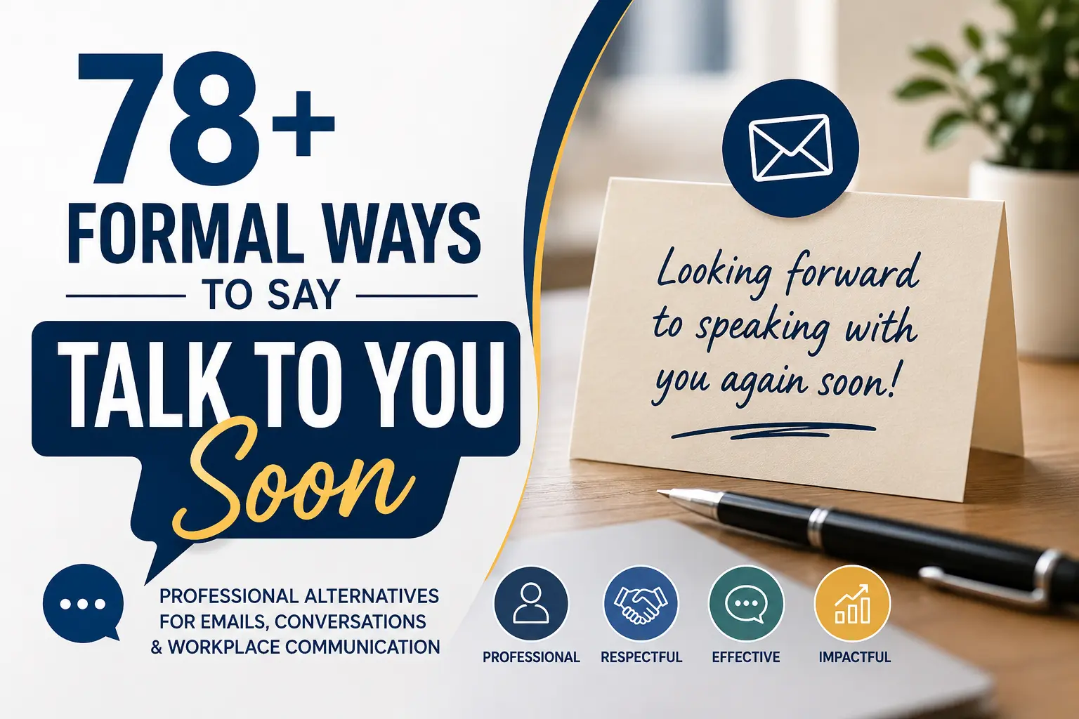 78+ Formal Ways to Say Talk to You Soon