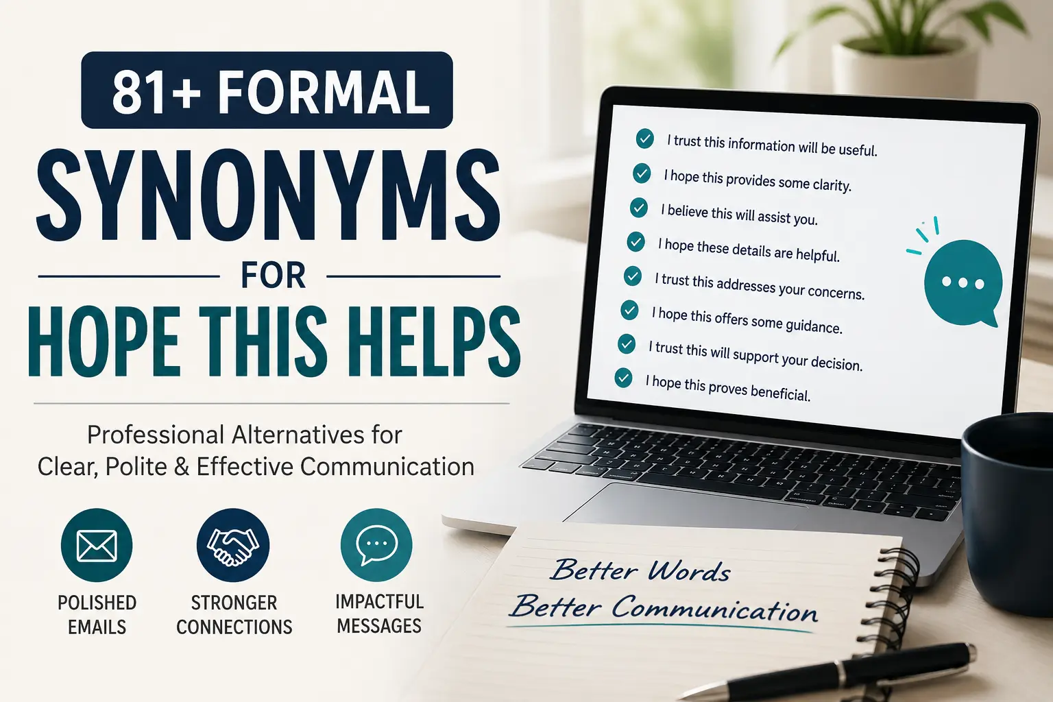 81+ Formal Synonyms for Hope This Helps