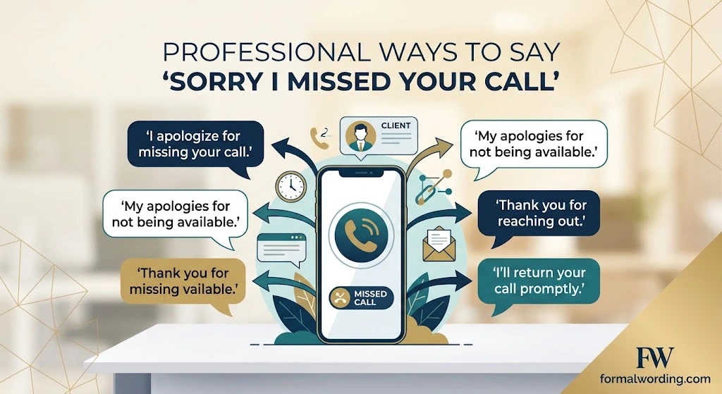 94+ Professional Ways to Say Sorry I Missed Your Call