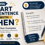 can you start a sentence with then