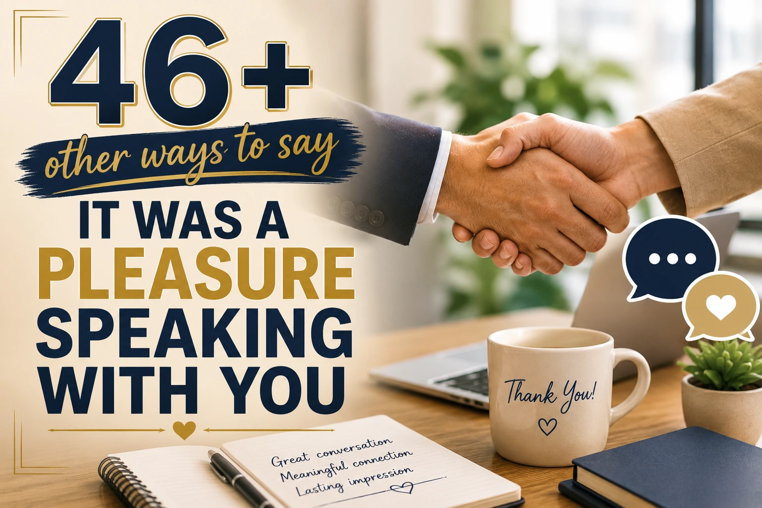 other ways to say it was a pleasure speaking with you