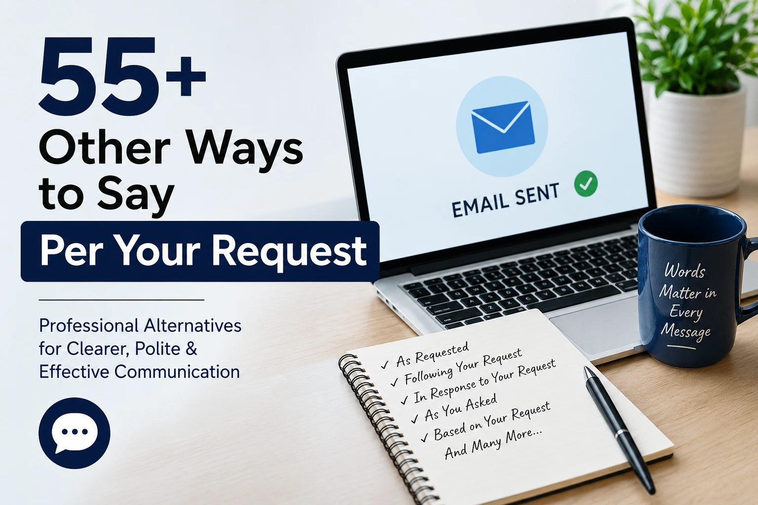 other ways to say per your request