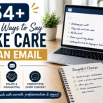other ways to say take care in an email