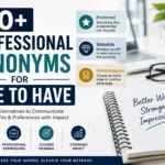 professional synonyms for nice to have