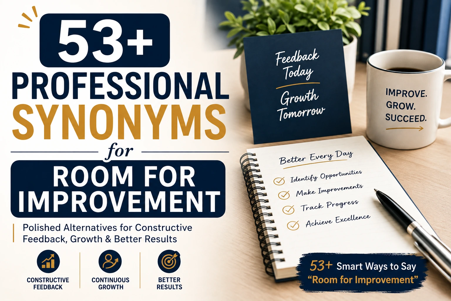 professional synonyms for room for improvement