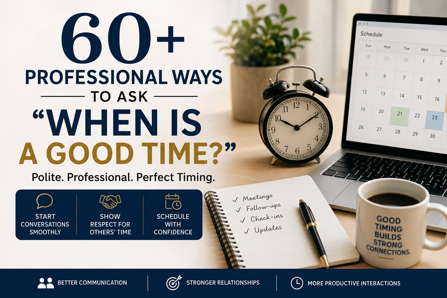 professional ways to ask when is a good time