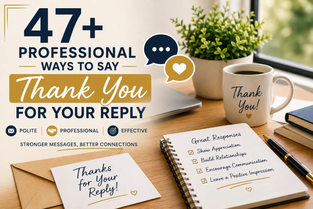 professional ways to say thank you for your reply